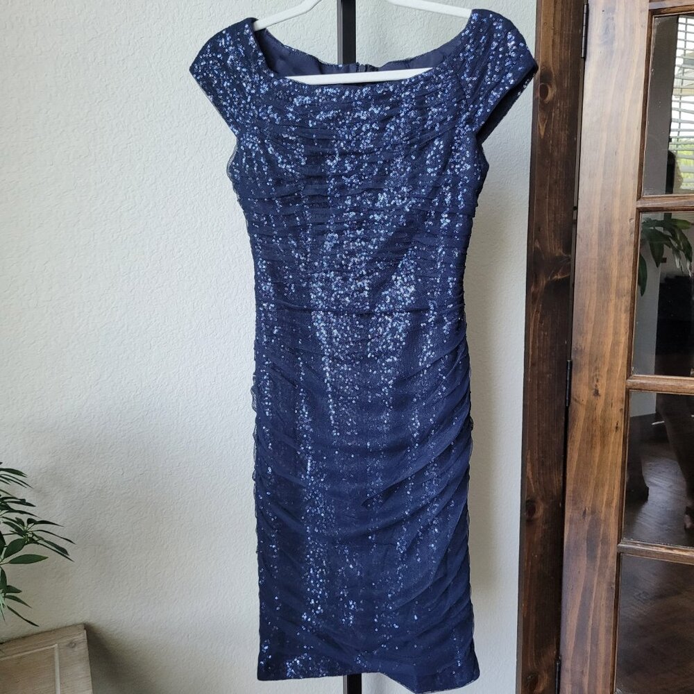 Lauren Ralph Lauren Evening Midi Sequence Dress